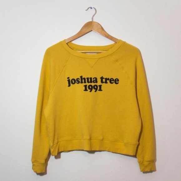 Target Sweaters - Yellow Mustard Pullover Joshua Tree 1991 Sweater